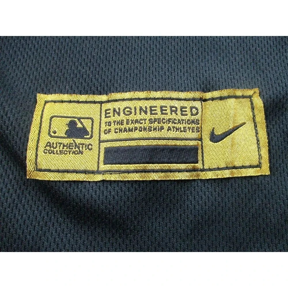 Nike‎ Boston Red Sox Mike Torres Baseball Gold Jersey Mens 48 Black Authentic